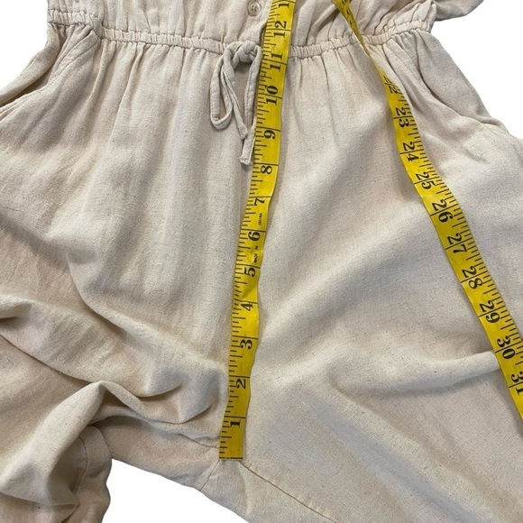 Sincerely Jules Lagenlook Coastal Beach Cream Long Sleeve Jumpsuit Size Small - Picture 11 of 12